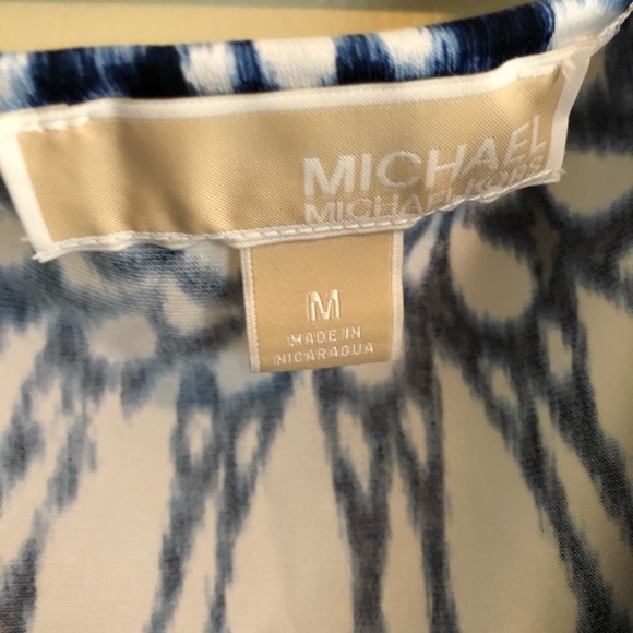 Michael Kors blue and white printed tank - Picture 4 of 6